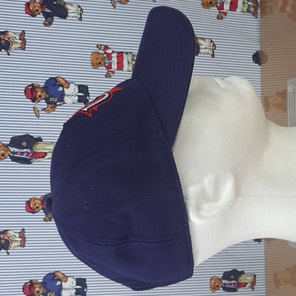 USA World Team Baseball New Era stitched logo blue & white snapback baseball hat - Picture 4 of 9